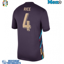 England Declan Rice #4 Replica Away Shirt Euro 2024 Short Sleeve